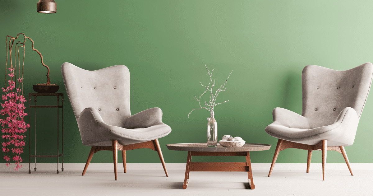 mineral green living room